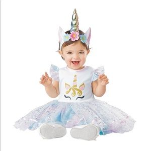 Unicorn Infant Baby Girls Halloween Costume Dress Headband Birthday Magic 6-12M